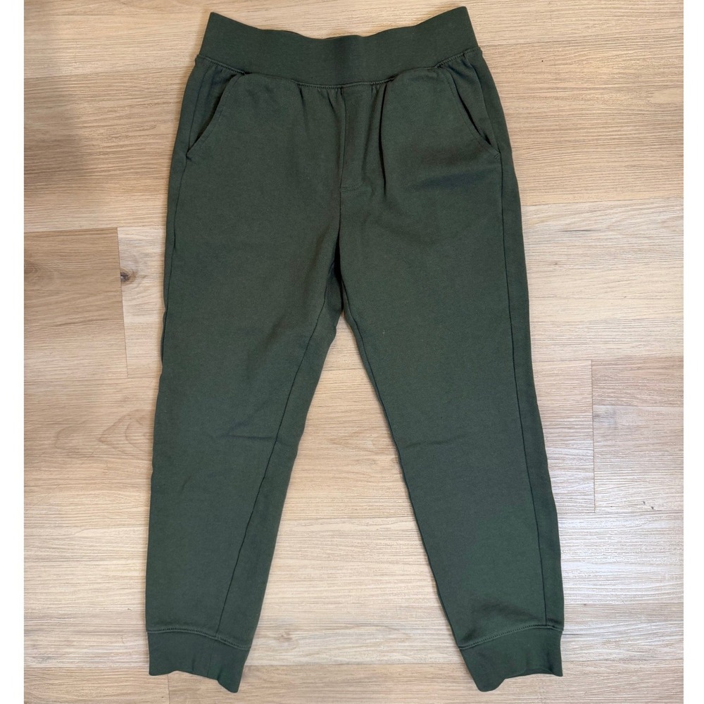 Athletic Works Elastic Waist Army Green Joggers Youth Size L(10/12)